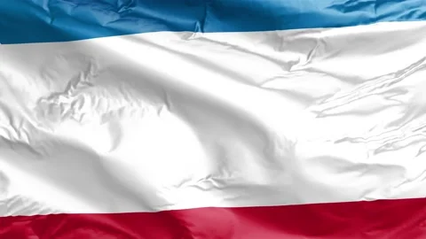 Waving flag of Crimea Ukraine. Loop Stock Footage 232724335