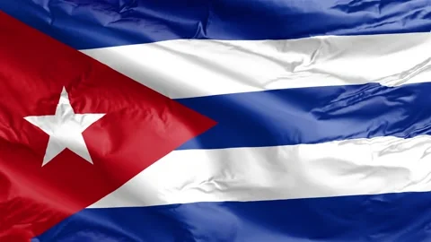 Waving flag of Cuba Republic. Loop Stock Footage 232724344