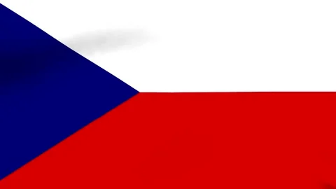 Waving flag of the Czech Republic featuring red white and blue colors in a .. 스톡 동영상 346546169