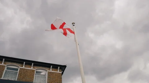 Waving flag of England. Stock Footage 87737951
