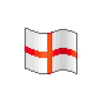 Waving flag of England	 イラスト素材