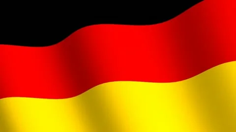 Waving flag   of Germany Stock Footage 12236593
