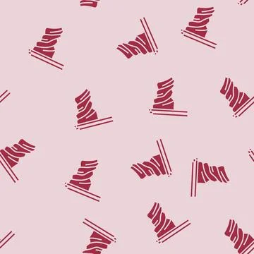 Waving flag glyph seamless pattern 库存插图