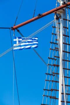 Waving Flag of Greece Stock Photos