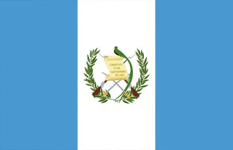 Waving Flag of Guatemala Stock Illustration