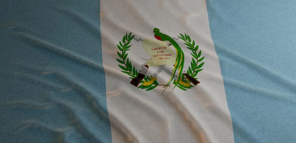 Waving flag of guatemala.3d render Иллюстрация