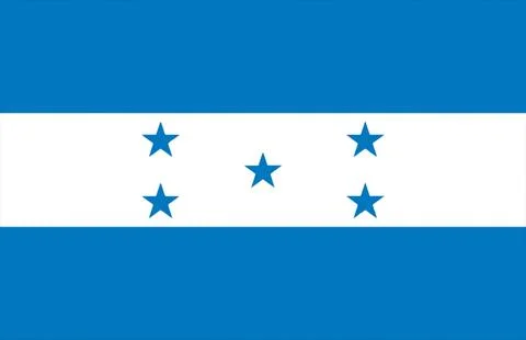 Waving Flag of Honduras Stock Illustration