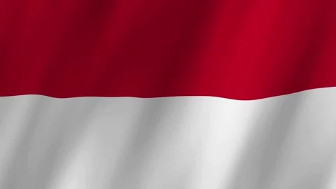 Waving Flag of Indonesia Background Video stock 334572302