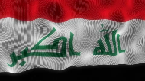 Waving Flag Irak 動画素材 54324643