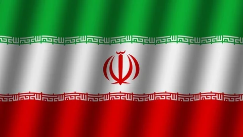 Waving flag of Iran . Stock Footage 113798411