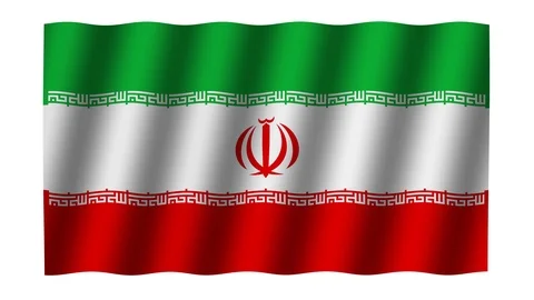 Waving flag of Iran . Stock Footage 113798419