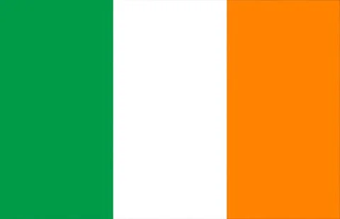 Waving Flag of Ireland Stock Illustration