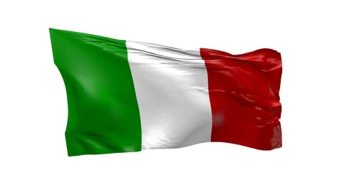Waving Flag Italy Stock Footage 89615520