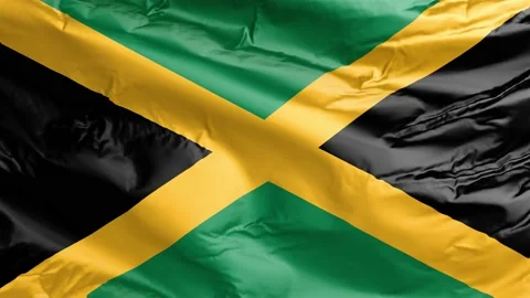 Waving flag of Jamaica. Loop Stock Footage 232724650