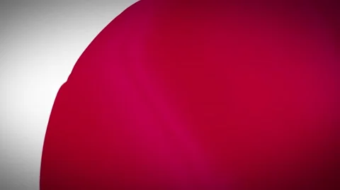 Waving Flag of Japan Stock Footage 62835242