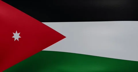 Waving flag of Jordan	 Stock-Footage 318977071
