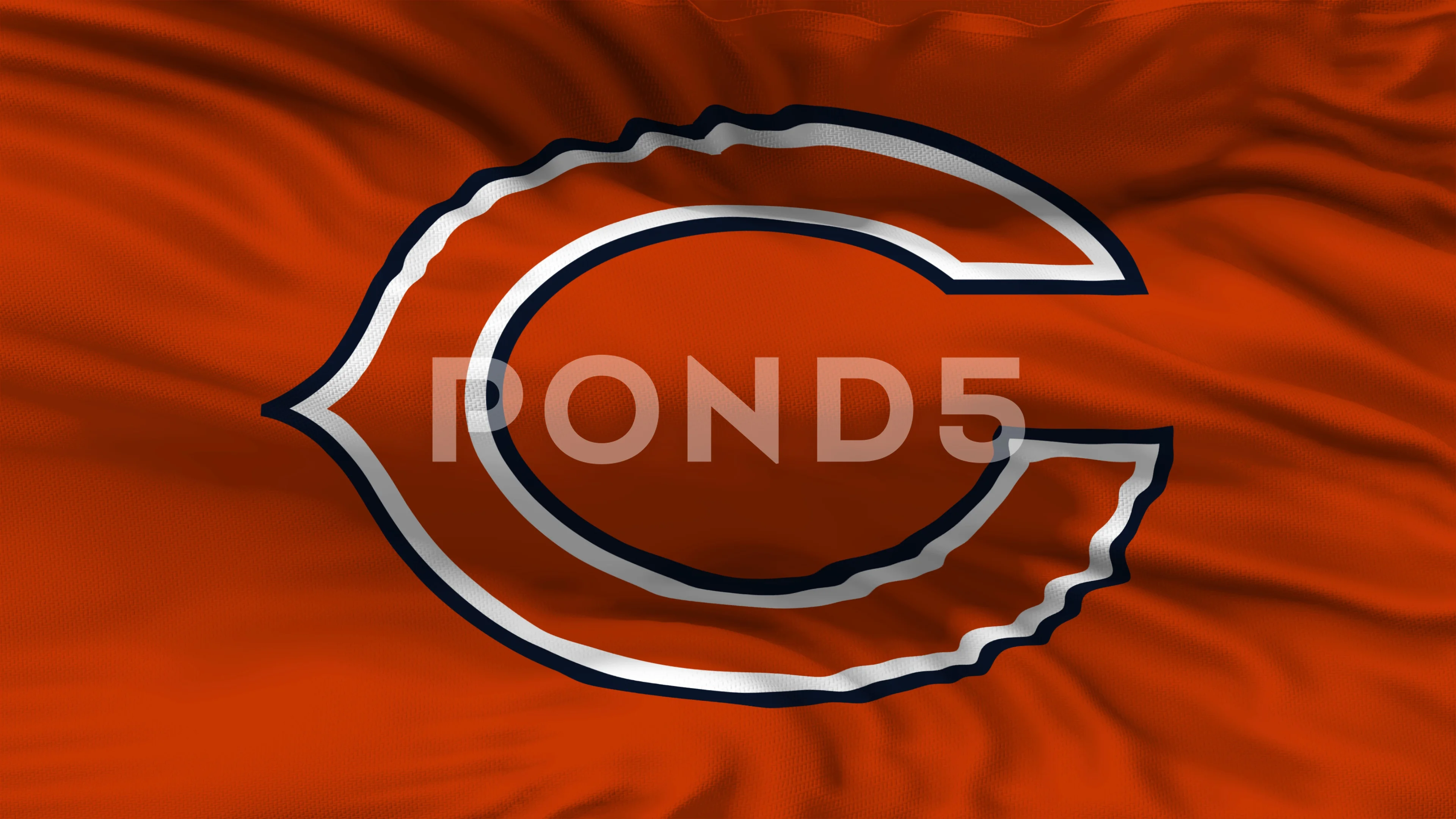 Waving Flag Chicago Bears Professional Team Stock Footage Video (100%  Royalty-free) 28192423