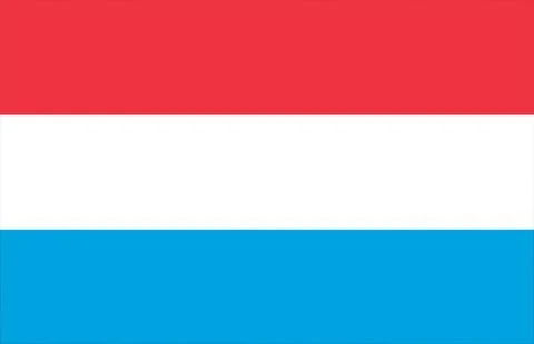 Waving Flag of Luxembourg Stock Illustration
