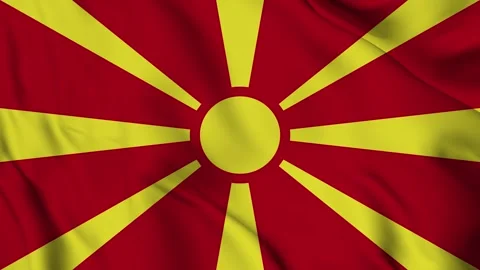 Waving Flag Of The Macedonia Stock Footage 294092136