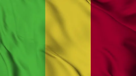Waving Flag Of The Mali Stock Footage 294092306