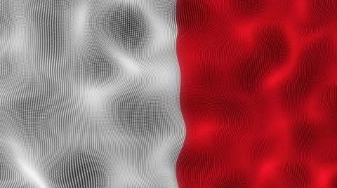 Waving Flag Malta Stock Footage 54619172