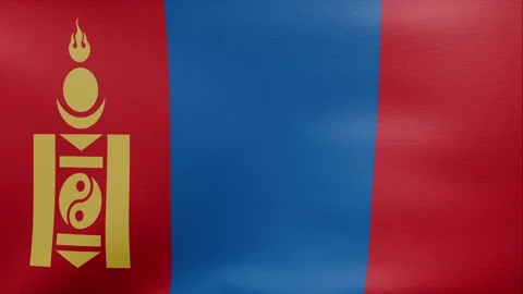Waving flag of Mongolia Stock Footage 318976500