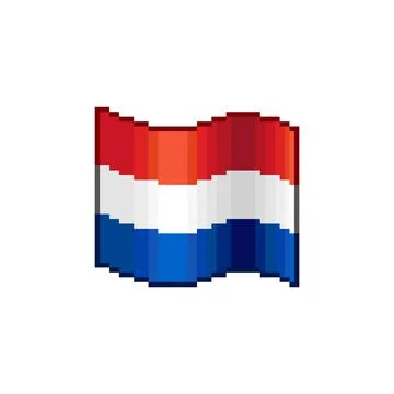 Waving flag of Netherlands Stock Illustration