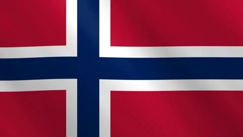 Waving flag of Norway. Stock Footage 316970493