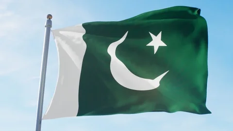 Waving Flag Of Pakistan Loop Stock Footage 127267000