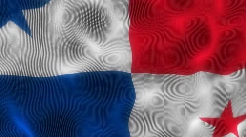 Waving Flag Panama Stock Footage 54633674