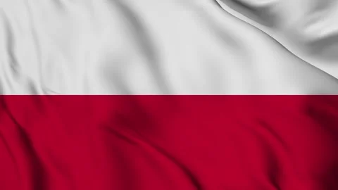Waving Flag of The Poland Stock Footage 294092472
