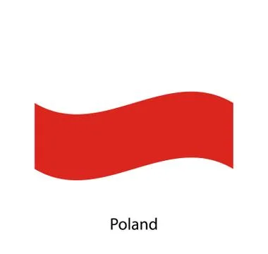 Waving Flag of Poland Stock Illustration