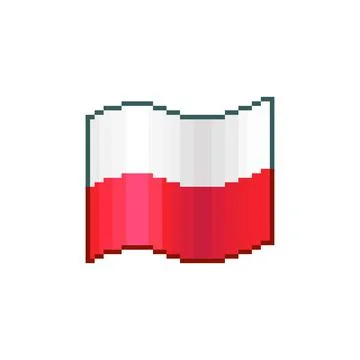 Waving flag of Poland	 Stock-Illustration