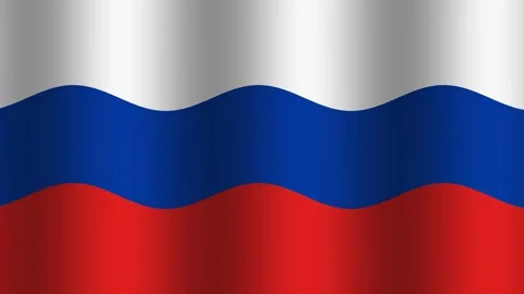 Waving flag with red, blue and white stripes moving in the Stock Footage 338171729