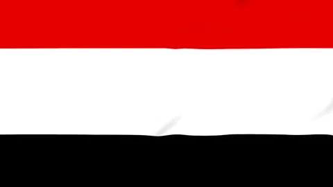Waving flag with red white and black horizontal stripes Stock-Footage 343573972