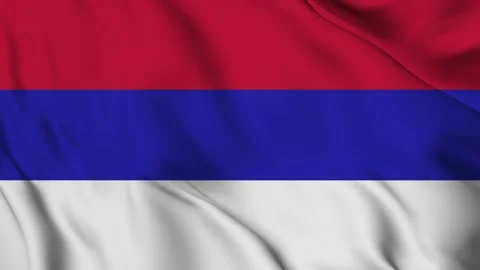 Waving Flag of The Republic of Srpska Stock Footage 294092696