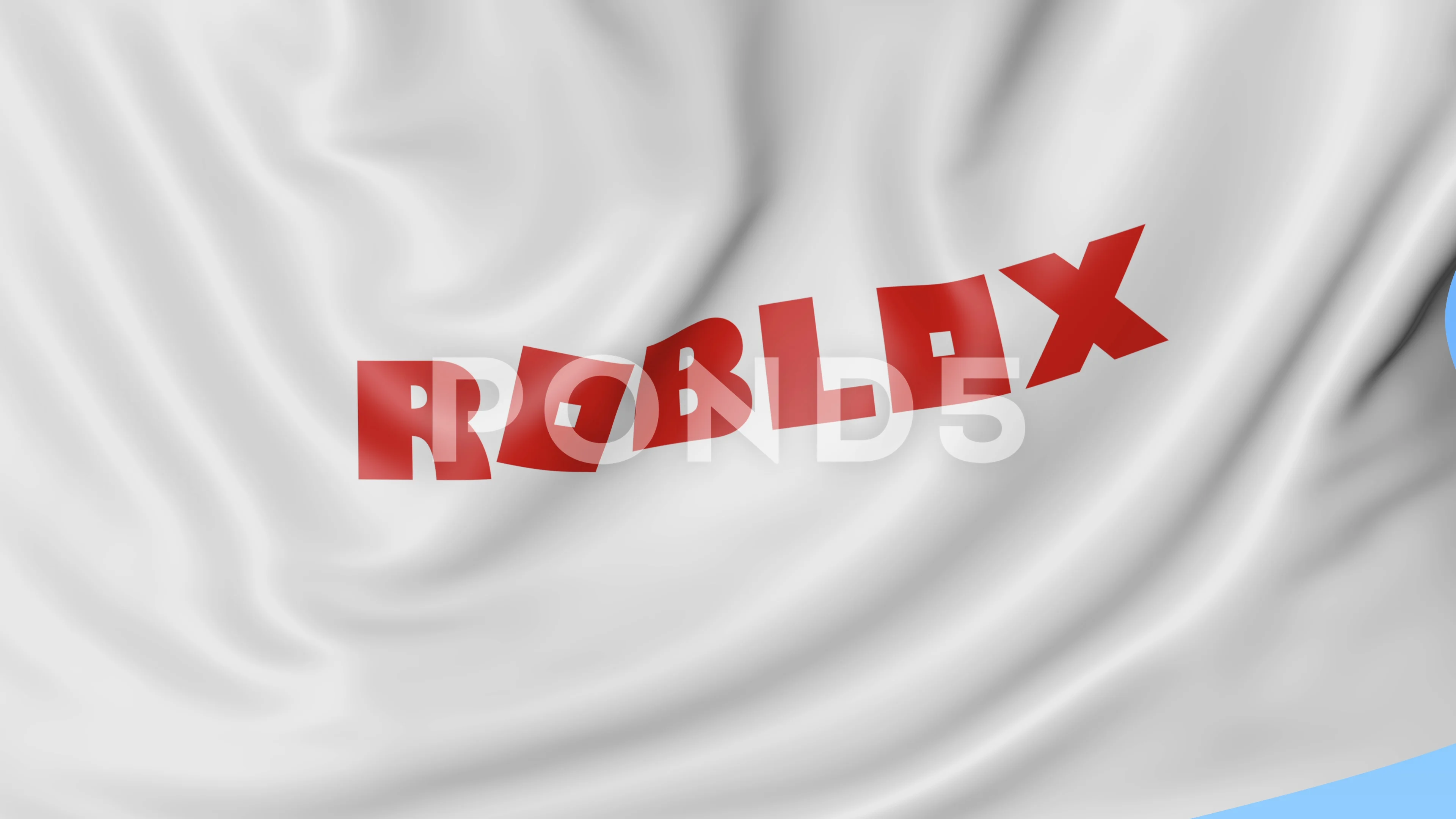 Waving Flag With Roblox Logo Seamles Loop 4k Editorial Animation - id flag roblox