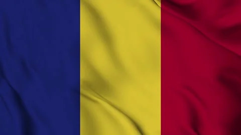 Waving Flag of The Romania Stock Footage 294092692