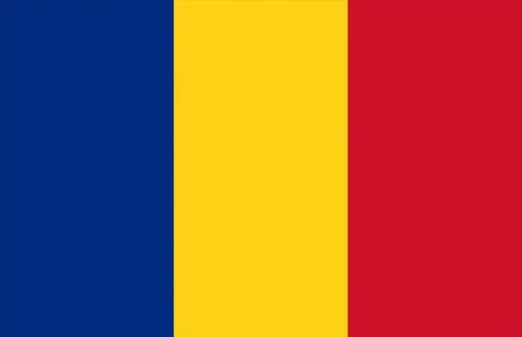Waving Flag of Romania Stock Illustration