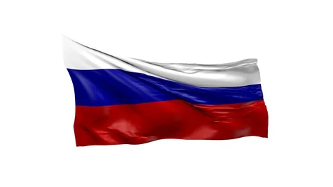 Waving Flag Russia Stock Footage 89653067