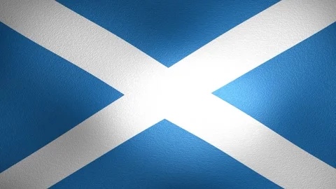 Waving flag of Scotland close up Video stock 340039200