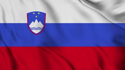 Waving Flag of The Slovenia Stock Footage 294089788