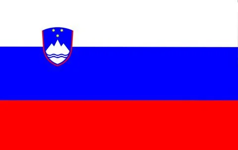Waving Flag of Slovenia Stock Illustration