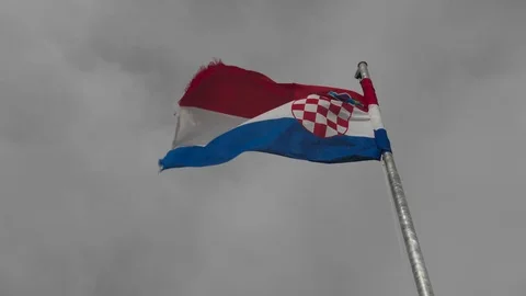 Waving flag of Сroatia Stock Footage 108676629