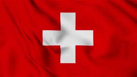 Waving flag of Switzerland loop animation. Stock Footage 170313986