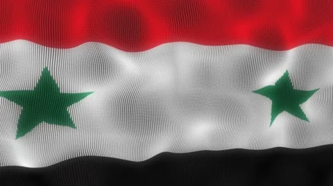 Waving Flag Syria Stock Footage 54665184