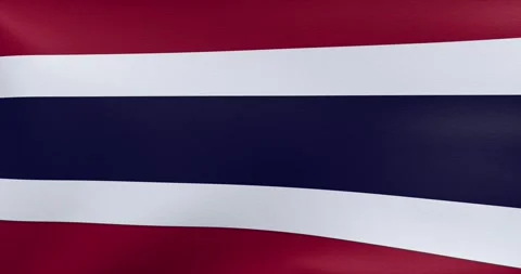 Waving flag of Thailand	 Video stock 318976233