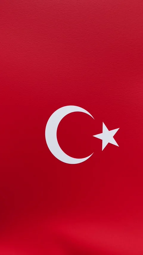 Waving flag of Turkey	 Video stock 318976783