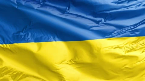 Waving flag of Ukraine UA. Loop Stock Footage 232723929