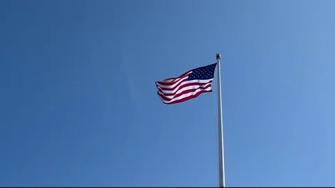 Waving Flag USA Stock Footage 105600040